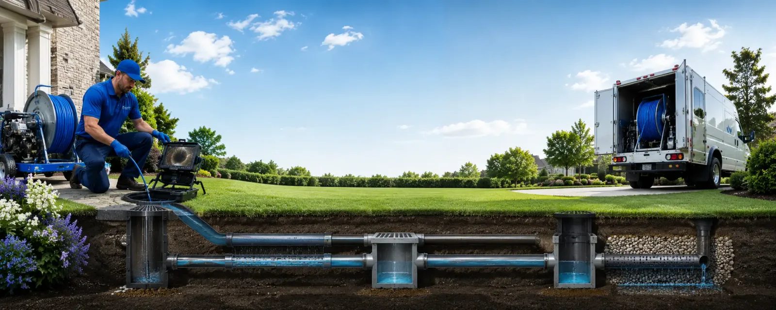 Outdoor drain cleaning information for Winston, MO